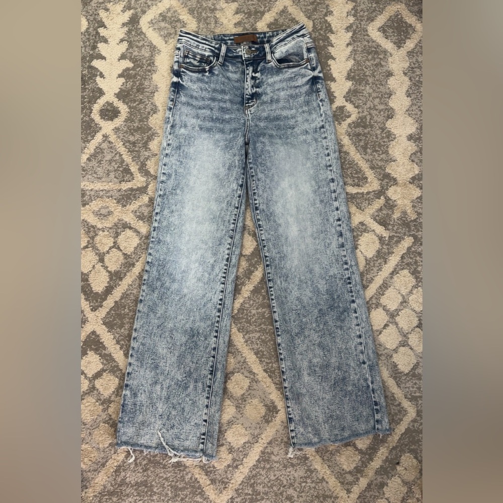 Judy Blue Women’s High Waist Wide Leg Jeans